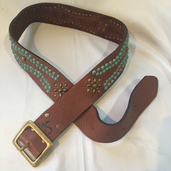 joed j urbina Accessories - JOED J. Urbina Studded Leather Belt 32-36" Size joed j urbina Accessories - JOED J. Urbina Studded Leather Belt 32-36" Size